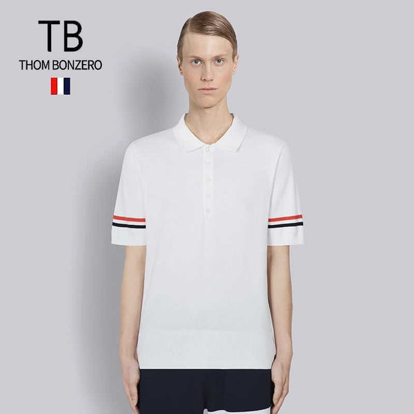 

official density knitted polo shirt men's casual summer soft and comfortable short sleeved t-shirt, Black;brown