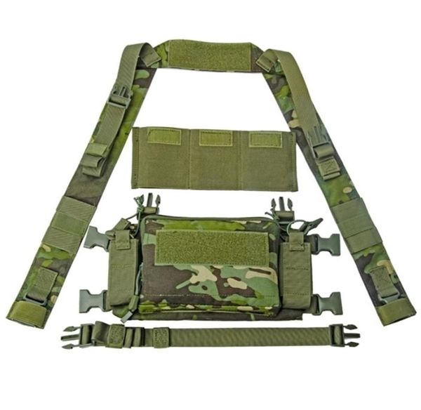 

d3 tactical chest rig vest crm h harness m4 556 magazine insert flatback integratable hunting accessories 500d nylon 2012145996346, Black;white