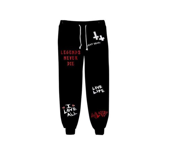

2020 3d print juice wrld legends never die pants women men sportting trousers harajuku hiphop baseball pants vrouwen q08013328345, Black;white
