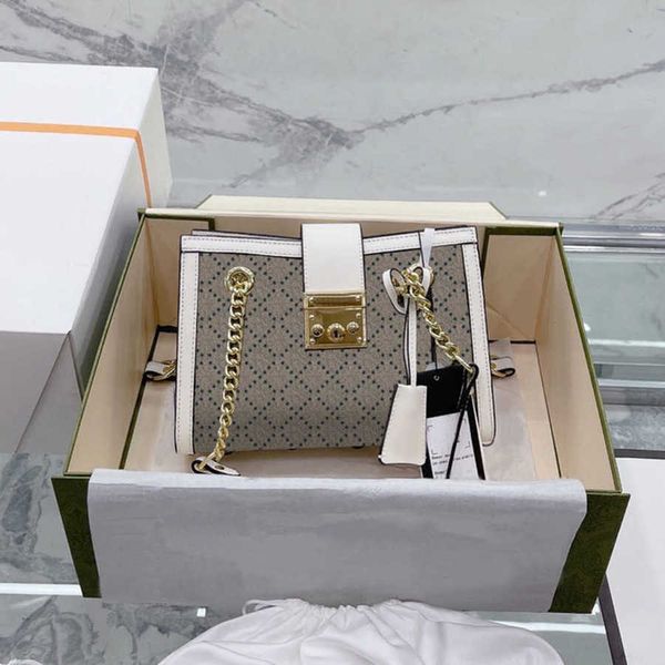 

classic padlock women's tote bag luxury handbag chain shoulder bags women large shopping backpacks leather handle hardware hasp lock pr