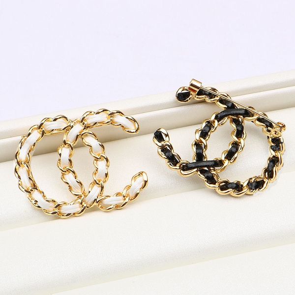 

9025fashion pearl brooch temperament women's diamond brooch gold silver letters, Gray