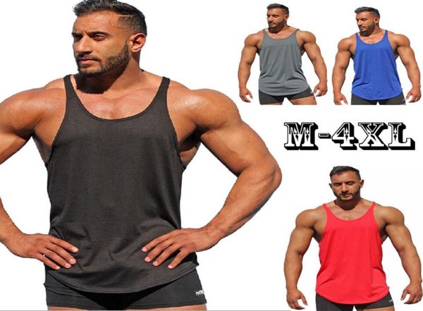 

summer new tank men 2019 brand male solid color sleeveless vest clothing bodybuilding tank mens plus size m4xl3983148, White;black
