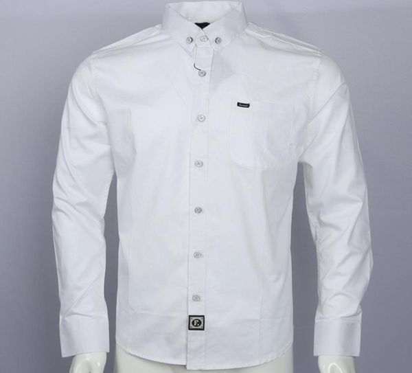 

homme embroidery 100cotton brand shirts camisa masculina men long sleeve dress shirts men social hombre eden park faconnable chem1009473, White;black