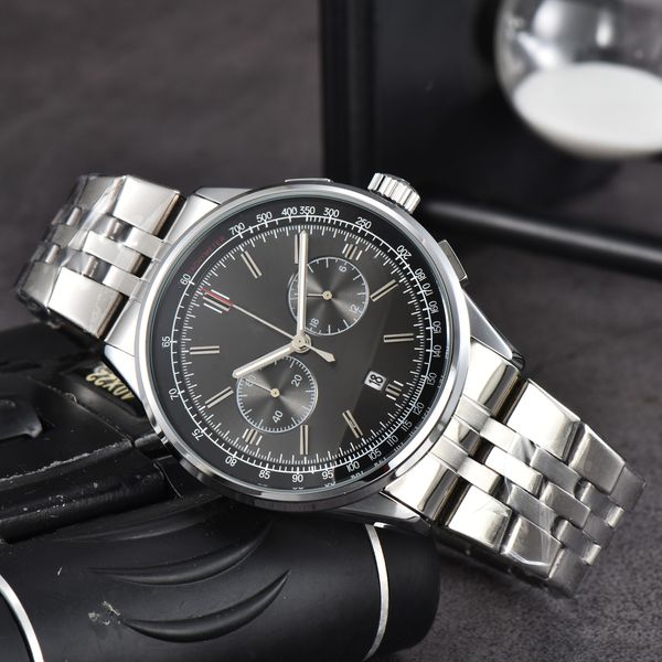 

new brexxxxxx designer movement watches men luxury mens watch multi-function chronograph montre clocks, Slivery;brown