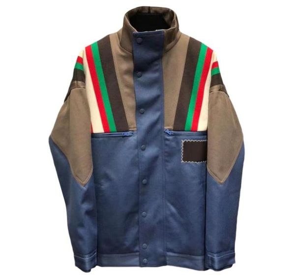 

men039s jacket jacket windbreaker fashion sports windbreaker casual zipper jacket men039s outdoor patchwork casual loose jac3093163, Black;brown