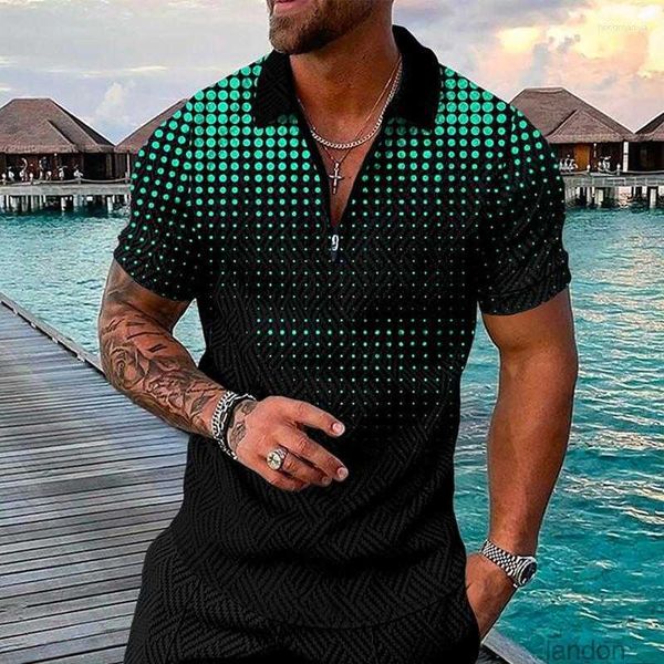 

men's polos 2023 polo shirt t short-sleeved summer business casual top, White;black