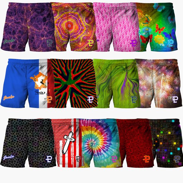 

solid color print designer to design casual fitness shorts beach shorts basketball running fitness quick-dry shorts, White;black