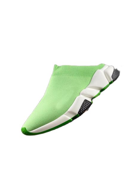 

designer duds slippers knitting wear indoor two knitting wear shoes in the summer of 2023 the new joker baotou flat bottom half dragged fash, Black