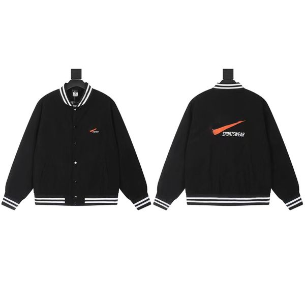 

2023 the latest autumn men's coat trend pattern design outdoor coat fashion sports brand men's coat, Black;brown