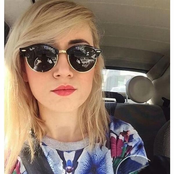 

luxury womans sunglasses fashion mens sun glasses uv protection men designer eyeglass gradient metal hinge women spec274u, White;black