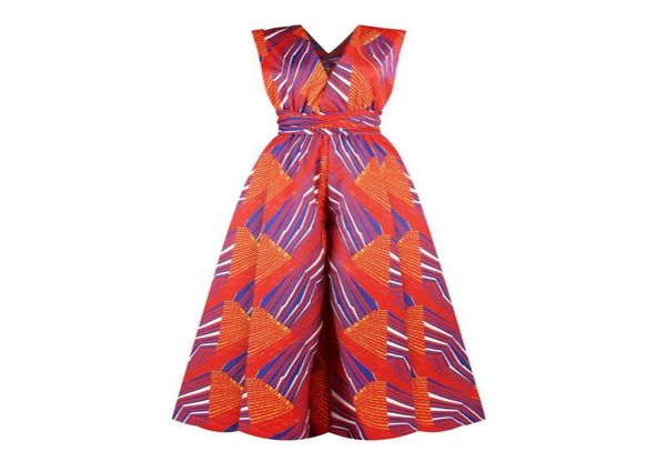 

womens african print summer loose wide leg jumpsuit beachwear strap casual sporting rompers backless boho africa clothing9214245, Black;white