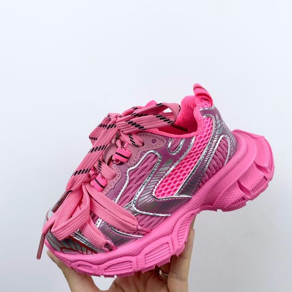 

2023 triple 9s kids designer casual shoes  3xl platform sneakers black pink gray child trainers tennis eur26-37