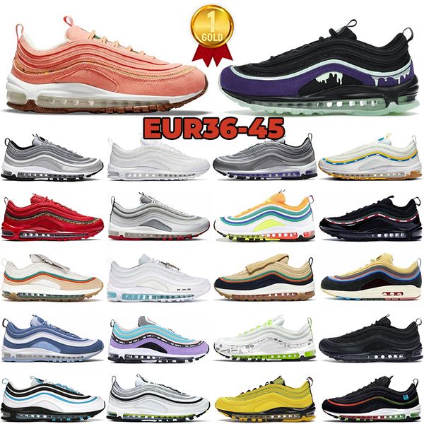 

more comfortable max 97 mschf x inri jesus running shoes mens97s sean wotherspoon white black silver bullet pine green bred volt reflective