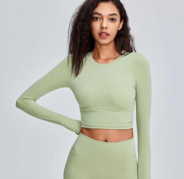 

bandage sports tshirt women039s tight long sleeve yoga gym clothes elastic fast drying running fitness shirt6588675, White