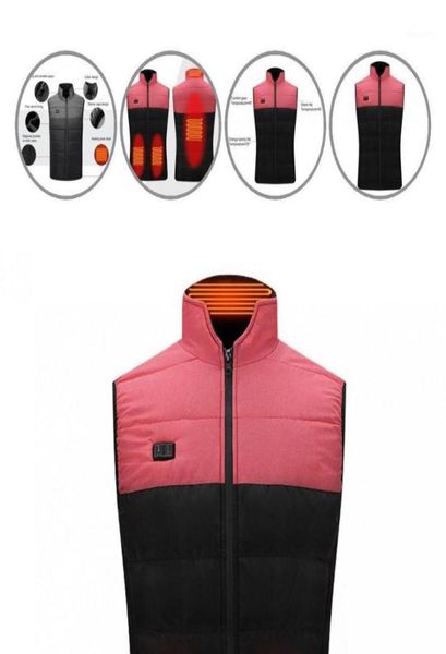 

men039s jackets stand collar thicken usb heated winter waistcoat for hunting4870098, Black;brown