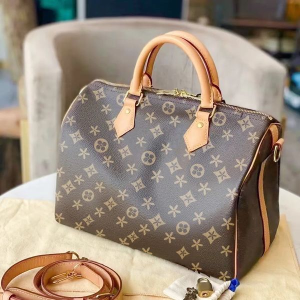 

luxury bags women cross travel body designers handbag shoulder classic genuine leather speedy tote messenger handbags 30cm bag