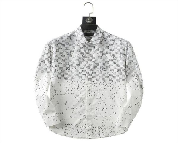 

2022 happyjeffery new men shirts slim fit floral printed long sleeve button male business casual men039s shirt dress casual asi6771335, White;black