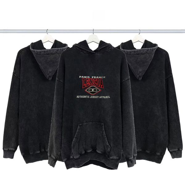 

blcg lencia autumn winter oversize hoodies men carbonized compact spinning fabric wardrobe essentials sweatshirts warm plus size brand cloth, Black
