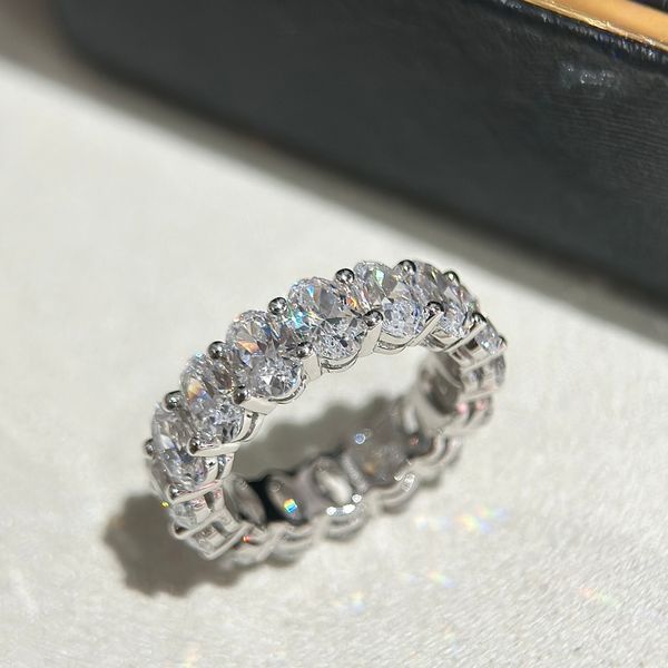 

luxury rings with side stones s925 sterling silver harry w brand designer zircon layer chain wedding ring for brides women jewelry party gif