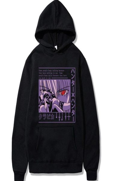 

2020 anime hunter x hunter hoodie for men women long sleeve anime manga kurapika hxh devil eye hoodie pullover gift hoodies x5692753, Black