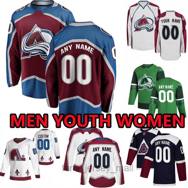 

custom hockey jerseys colorado''avalanche''mens 92 gabriel landeskog 62 artturi lehkonen 81 denis malgin 42 josh manson, Black;red