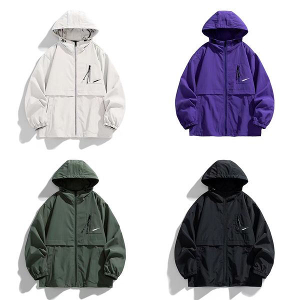 

2023 autumn men's coat geometric pattern hooded design coat fashion sports running exercise outdoor men's coat, Black;brown
