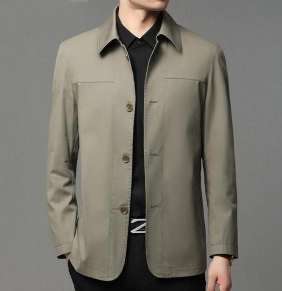 

men039s jackets business shirt jacket men autumn casual coat button up office work clothes 20222629818, Black;brown
