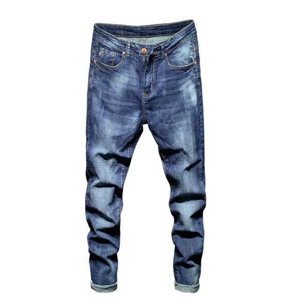 

mens jeans new fashion casual style straight fashion slim jeans large size asian size 2840 6522406, Blue
