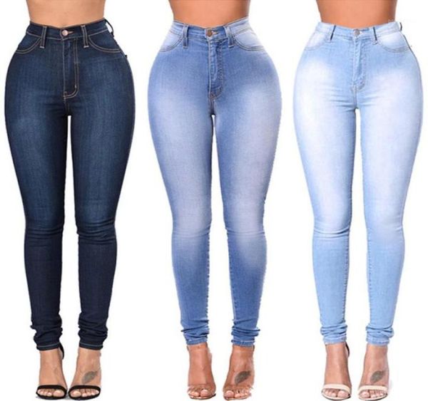 

jeggings jeans for women blue jeans high waist elastic stretch ladies female washed denim skinny pencil pants s3xl16484719