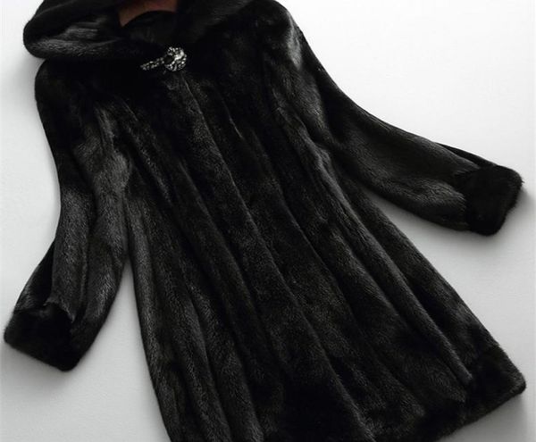 

lautaro long black winter faux fur coat women with hood long sleeve plus size warm fluffy furry jacket 5xl 6xl 7xl9564731