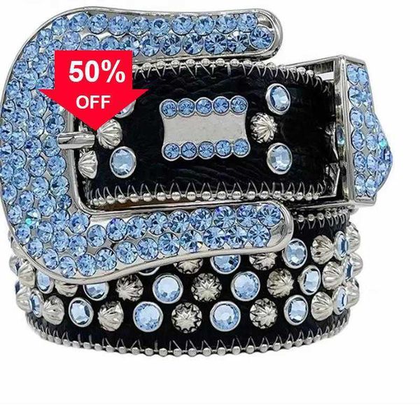 

2Designer Luxury Bb Belt Simon Belts for Men Women Shiny diamond belt Black on Black Blue white multicolour with bling rhinestones ad