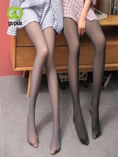 

goplus leggings women brown pants winter warm skintransparent fleece woman femme leginsy spodnie damskie c10898 2202127325066, Black