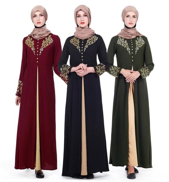 

fashion muslim print dress women mybatua abaya with hijab jilbab islamic clothing maxi dress burqa dropship8998138, Black;gray