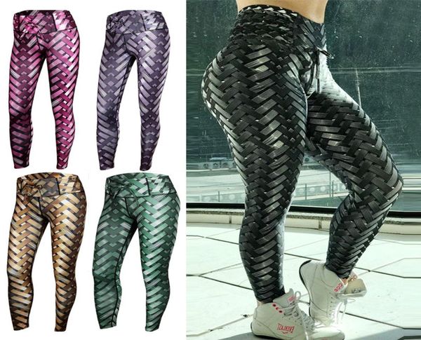 

fitstar ironweave leggings weaving printed thewomen fitness leggings fitwave active shorts sport shaping pushup skinny work o1649992, Black;white
