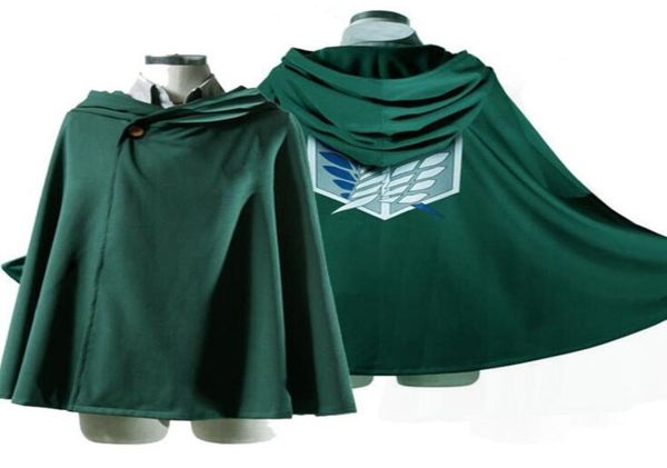 

anime shingeki no kyojin cloak cape clothes coser cloak cartoon costumes cosplay attack on titan plus size men women new5336736, Black