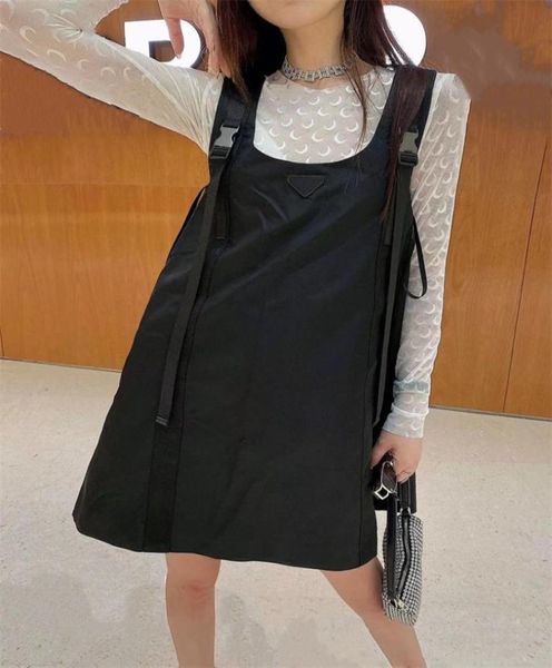 

suspender dress skirt triangle agereducing aline skirt straps adjustable overalls sleeveless loose3193394, Black;gray