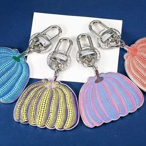 

2023 new design pumpkin keychain colorful bag chain high quality, Silver