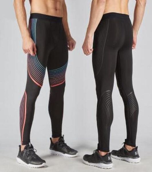 

men pants 2019 new compression pants brand clothing base layer tights exercise fitness long leggings trousers leisure pants man5523177, Black