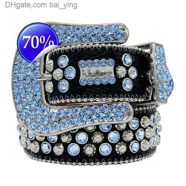 

fashion designer belts classic bb belts simon mens womens rhinestone belt with bling rhinestones miss sellerl, Blue;gray
