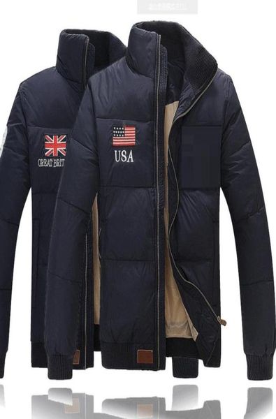 

men039s winter warm down jacket outdoor padded men039s man outerwear coats3105062, Black