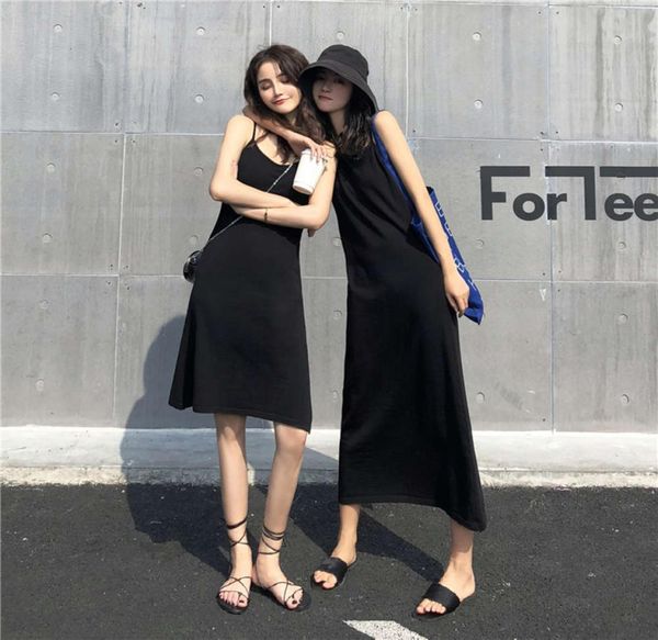 

black suspender skirt 2021 spring new korean chic slim bag with bottom knitted dress8258810, Black;gray