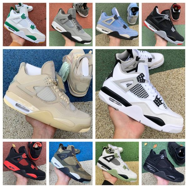 

2023 military black 4 retro basketball shoes pine green pure money midnight navy university blue sail white oreo red bred thunder infrared b