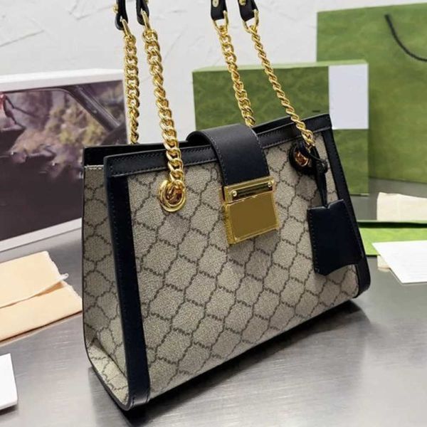 

luxury designers chain bag women's tote handbag crossbody bags women handbags padlock buckle inner double pocket classic letter prints