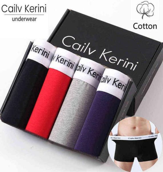 

cailv kerini mens underwear cotton boxer shorts calzoncillos hombre boxers for men underpants solid male panties h1218555915, Black;white