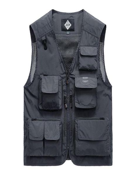 

men039s jackets summer waistcoat men multipocket mesh breathable mens sleeveless pography quick dry fishing colete masculino m7759224, Black;brown