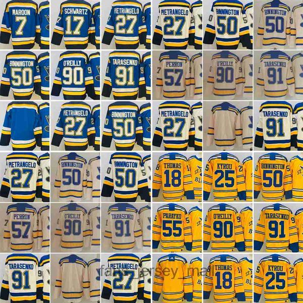 

new reverse retro ice hockey jerseys schwartz maroon thomas kyro pietrangelo binnington colton parayko david perron ryan o'reilly vladi, Black;red