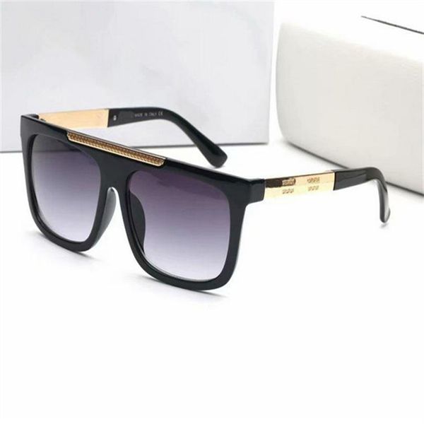 

fashion modern stylish 9264 men sunglasses flat square sun glasses for women vintage sunglass oculos de sol picture box256s, White;black