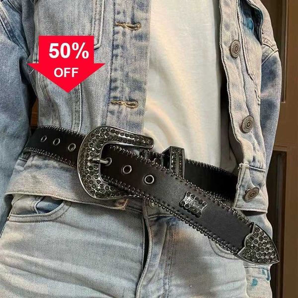 

22023 designer bb belt simon belts for men women shiny diamond belt black on black blue white multicd, Blue;gray