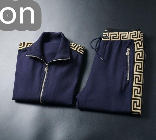 

men's tracksuits designer zipper jacket and pants casual sportswear fall sports suit long-sleeved hooded men's and women's fa, Gray