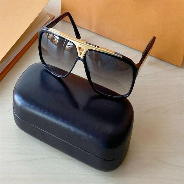 

1pcs fashion sunglasses eyewear sun glasses designer mens womens evidence gold black w case290r, White;black